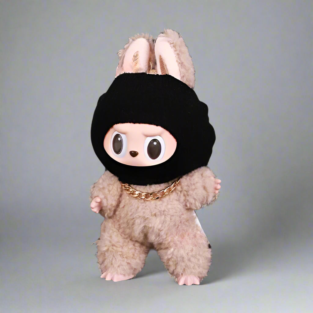 Labubu ski mask with chain