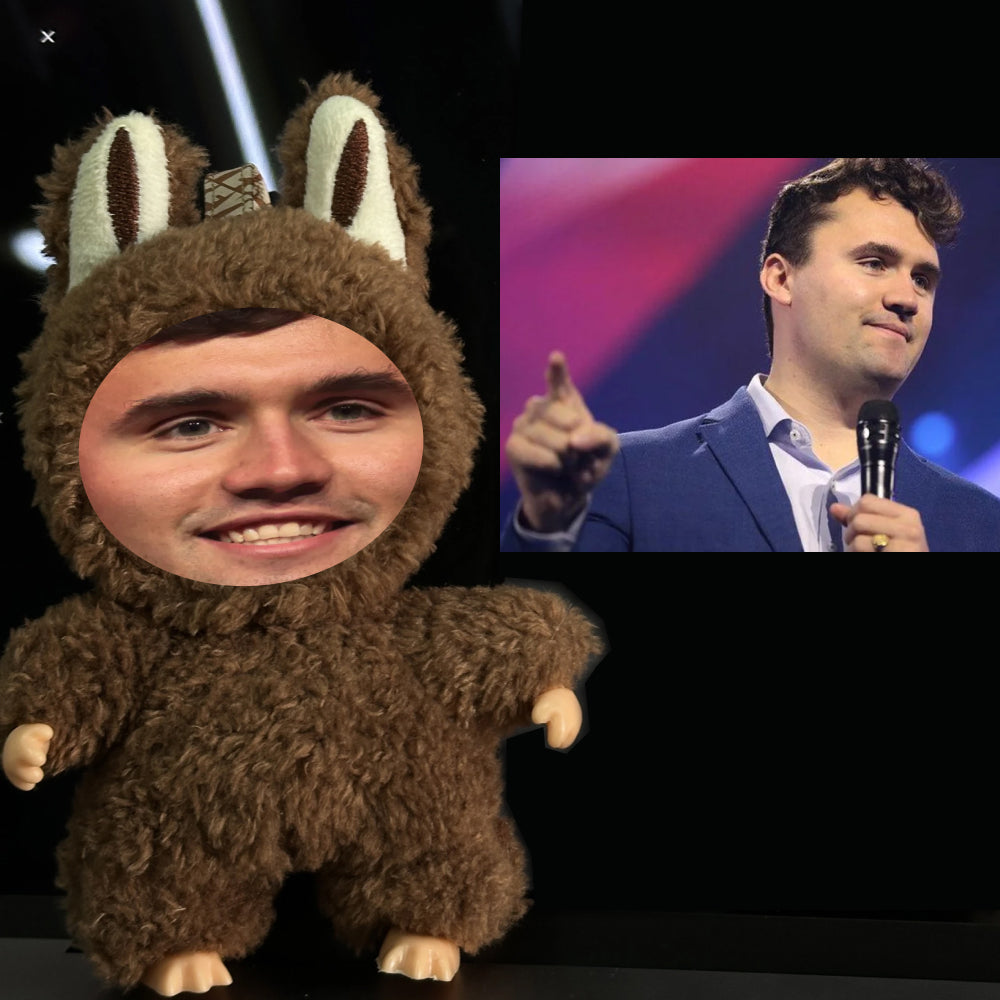Labubu - Charlie Kirk face