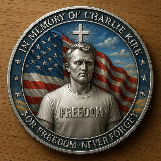 Memorial Coin - For Freedom Charlie Kirk