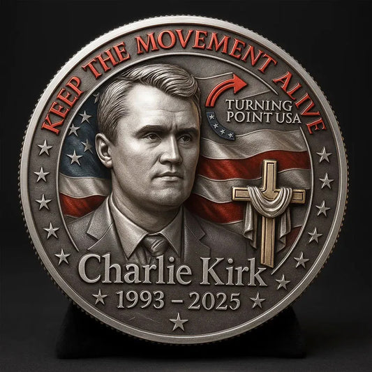 Memorial Coin - Keep The Movement Charlie Kirk