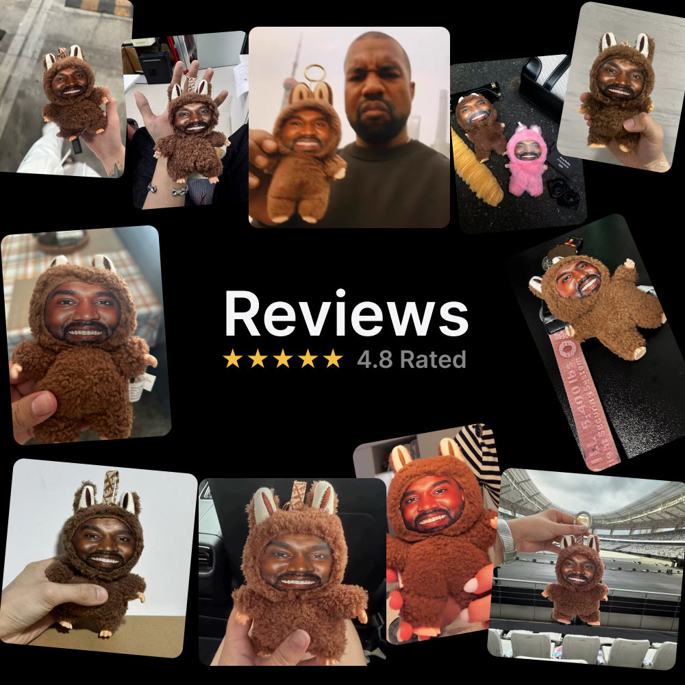 Labubu - Kanye West face