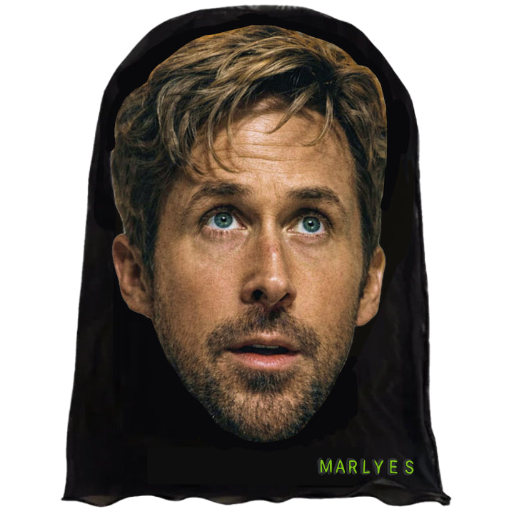 Ultra-realistic Ryan Gosling style fabric face mask for pranks and Halloween 2026 - The Galaxy Hero by Marlyes